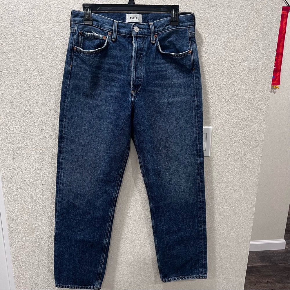 Agolde Mid Rise 90’s Women's 27 Blue Denim Jeans 100% Regenerative Cotton
